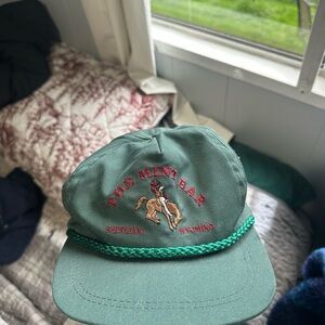 The Mint Bar Vintage Green Embroidered Cap